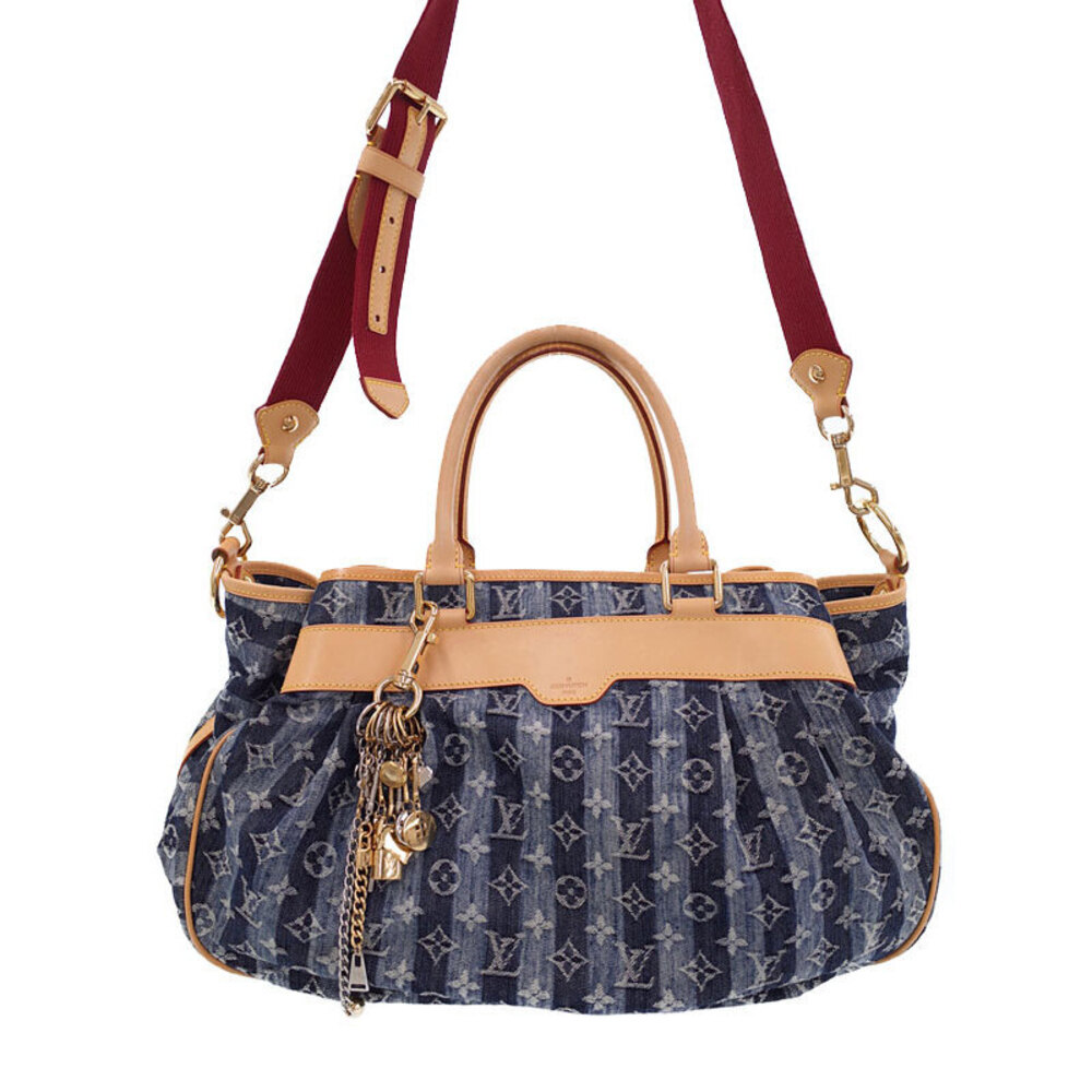 Louis Vuitton Monogram Denim Cabas Raye Bag